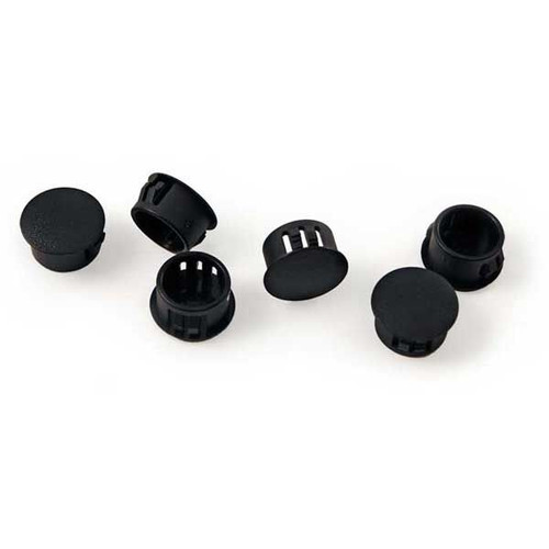Blue Sea Systems Circuit Breaker Panel Plug, For Standard Toggle Circuit Breaker Holes, 6pk, Black