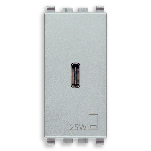 Vimar Eikon 20292 USB Power Supply Unit, 120-240V AC, Flush Mount, 1-Module