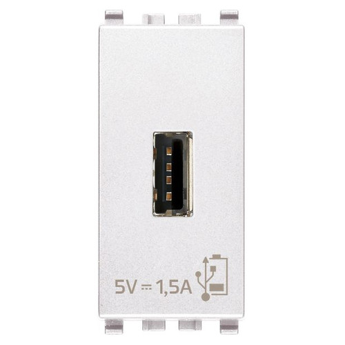 Vimar Eikon 20292 USB Power Supply Unit, 120-240V AC, Flush Mount, 1-Module