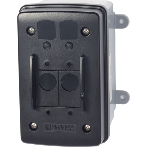 Blue Sea Systems Surface Mount Circuit Breaker Enclosure, For A-Series Toggle and A- and C-Series Flat Rocker Circuit Breakers, Single and Double Pole