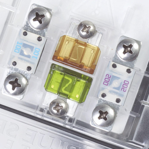 Blue Sea Systems SafetyHub 150 Fuse Block, 10-Circuit, 4 MIDI/AMI, 6 ATO/ATC, Ignition Protected - Apollo Lighting