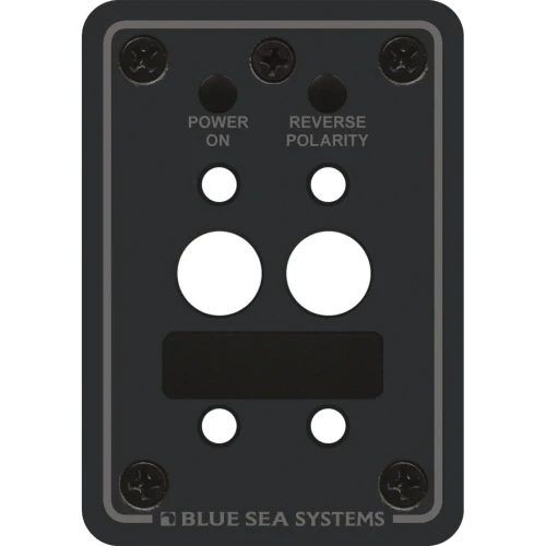 Blue Sea Systems A-Series Double Blank Mounting Panel, For Double Pole Toggle Circuit Breakers, 1/8 in 5052 Aluminum