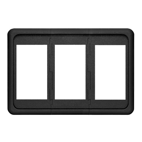 Blue Sea Systems Contura 3 Position Switch Mounting Panel, 0.06-0.38 in Panel Thickness