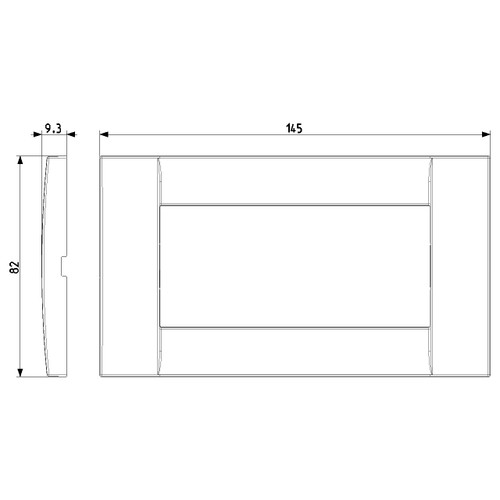 Vimar - Idea Placca Classica Cover Plate - Metal, Brushed Nickel, Die-cast Metal - Apollo Lighting Vimar - Idea Placca Classica Cover Plate - Metal, Brushed Nickel, Die-cast Metal - Apollo Lighting