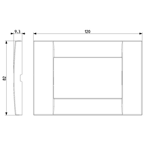 Vimar - Idea Placca Classica Cover Plate - Metal, Brushed Nickel, Die-cast Metal - Apollo Lighting Vimar - Idea Placca Classica Cover Plate - Metal, Brushed Nickel, Die-cast Metal - Apollo Lighting