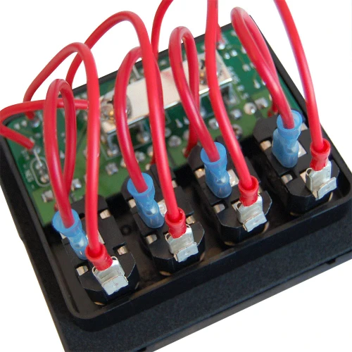 Blue Sea Systems WeatherDeck Waterproof Fuse Panel, 12V DC, IP67, ATO/ATC, Gray Panel