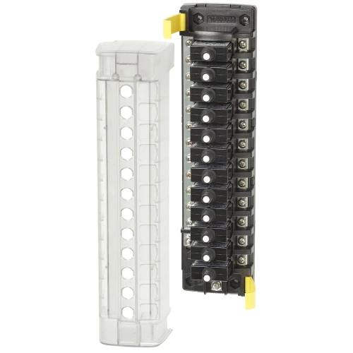 Blue Sea Systems ST CLB Circuit Breaker Block, 32V DC, Surface Mount, Tin-Plated Copper Busses