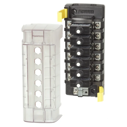 Blue Sea Systems ST CLB Circuit Breaker Block, 32V DC, Surface Mount, Tin-Plated Copper Busses