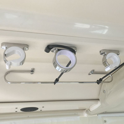 TACO Marine Rod Tip Holder & Rod Hanger Kit, Type-316L SS, Delrin Inserts
