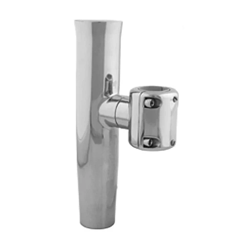 TACO Marine Clamp-On Adjustable Rod Holder, Type-316L Stainless Steel, 1-5/8 in ID