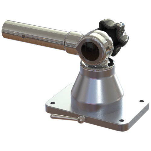 TACO Marine Grand Slam 170-2 Center Rigger Mount, For 1-1/8 in Poles, 18-Degree Locking