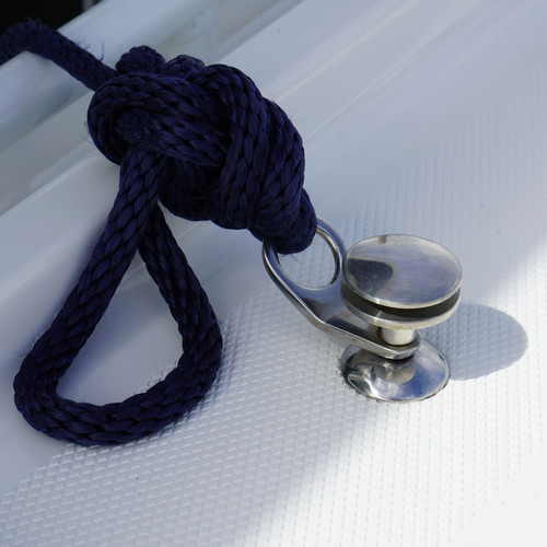 TACO Marine Quick Release Fender Lock, Type 316L SS, High Polish, 7/8 in Rope Hole - Apollo Lighting