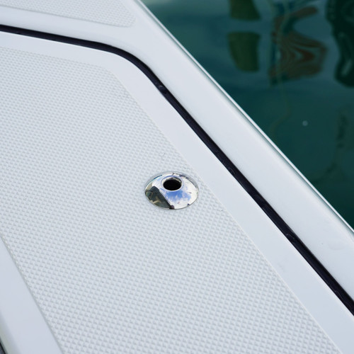 TACO Marine Quick Release Fender Lock Receiver Only, SS316L, High Polish, 1/4 in NPT Drain Plug - Apollo Lighting