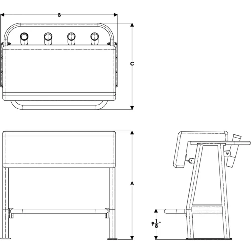 TACO Marine Neptune II Leaning Post with Tackle Storage Bag, For Boats Under 25 ft, 14 in x 35 in Footprint, 72qt Cooler Storage, 4 Rod Holders, Anodized Aluminum Frame
