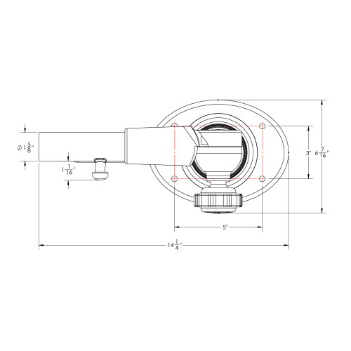 TACO Marine Grand Slam 400 Outrigger Top Mount, For 1-1/2 in Poles, 8-Bolt, Pair - Apollo Lighting