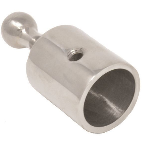 TACO Marine Ball & Socket Top Cap, For 7/8 in Tube, SS316L, Set Screw - Apollo Lighting