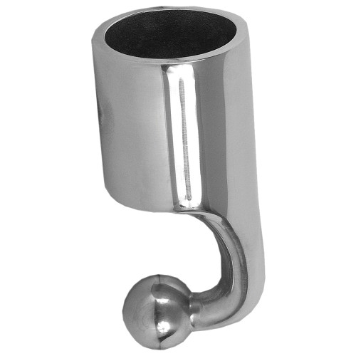 TACO Marine 90° Top Cap, For 7/8 in Tube, Set Screw, Polished SS316L