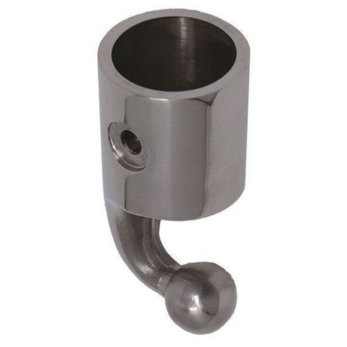 TACO Marine 90° Top Cap, For 7/8 in Tube, Set Screw, Polished SS316L