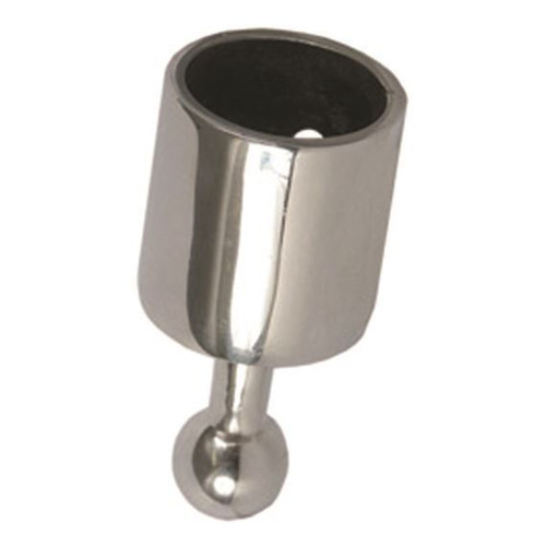 TACO Marine Ball & Socket Top Cap, For 1 in Tube, Set Screw, 316L SS