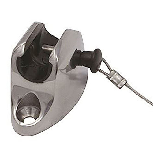 TACO Marine Deck Hinge with Pin & Lanyard, Type 316L SS, Flat Mount - Apollo Lighting