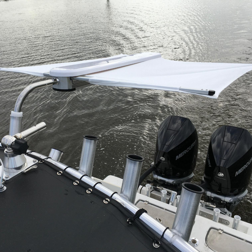 TACO Marine ShadeFin Fixed Rod Holder Mount, For Standard Rod Holders, Type-304 Stainless Steel, Nylon Sleeve, Locking Knob - Apollo Lighting