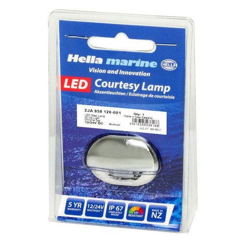Hella Marine 8560 Easy Fit LED Step Lamp, 12/24V, IP67, 0.5W - Apollo Lighting