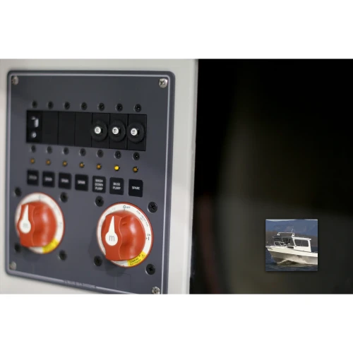 Blue Sea Systems Triple Battery Bank Management Panel, 12/24V DC, 32V Max