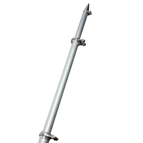 TACO Marine 18 ft Deluxe Aluminum Tele-Outrigger Poles, Pair, For GS-280/2801/380/390/400 Mounts, 1-1/2 in Butt, 360 Degree Swivel Collars