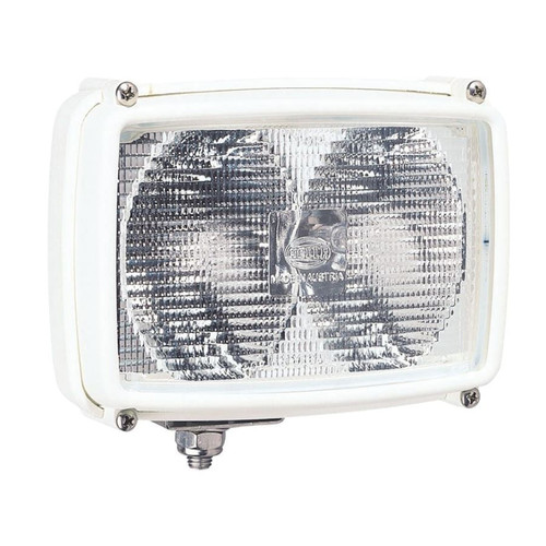 Hella Marine 8541 Series Halogen Deck Floodlight, 12V DC, 2 x 55W, Twin Free Form Reflectors, 115 Deg Adjustable Head, SS316 Mounting Hardware - Apollo Lighting
