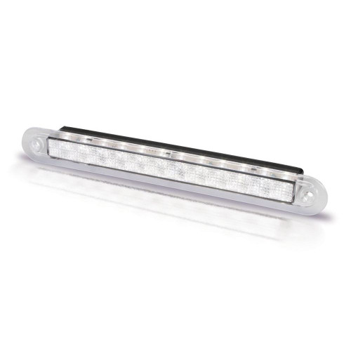 Hella Marine LED Recess Strip Lamp, 12V, White LED, Wide Rim, 265mm