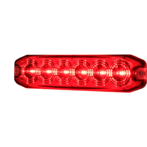 Hella Marine MST6E Red LED Strobe Lighthead, 12-24V, Bolt-On Mount - Apollo Lighting