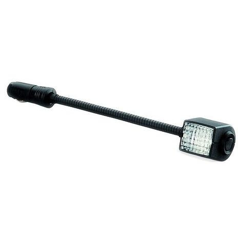 Hella Marine Halogen Map Lamp, 12V Power Plug, 6.25 in Flexible Metal Arm