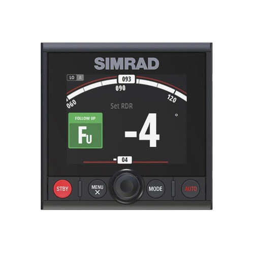 Simrad AP44 Autopilot Controller, 4.1in Color Display, Rotary Dial, NMEA 2000, IPX7, Flush Mount - Apollo Lighting