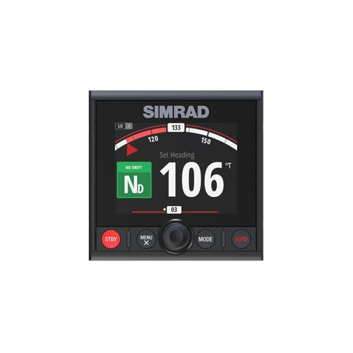 Simrad AP44 Autopilot Controller, 4.1in Color Display, Rotary Dial, NMEA 2000, IPX7, Flush Mount - Apollo Lighting