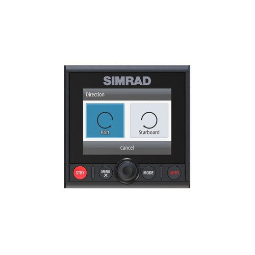Simrad AP44 Autopilot Controller, 4.1in Color Display, Rotary Dial, NMEA 2000, IPX7, Flush Mount