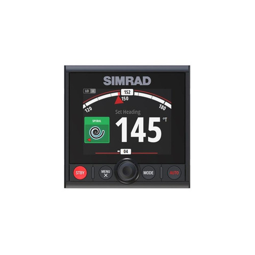Simrad AP44 Autopilot Controller, 4.1in Color Display, Rotary Dial, NMEA 2000, IPX7, Flush Mount