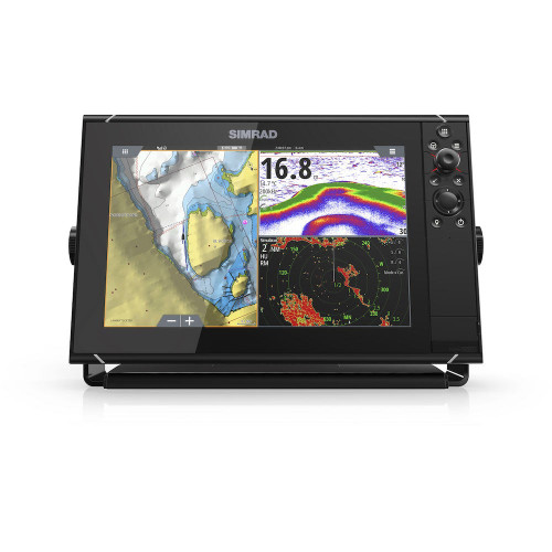 Simrad NSS evo3 Chartplotter/Fishfinder MFD, C-MAP US Enhanced Charts, 10 Hz GPS/GLONASS, NMEA 2000, Touchscreen and Keypad with Rotary Dial, Built-In Wi-Fi, HDMI Out, 10-31.2V, IPX6/7