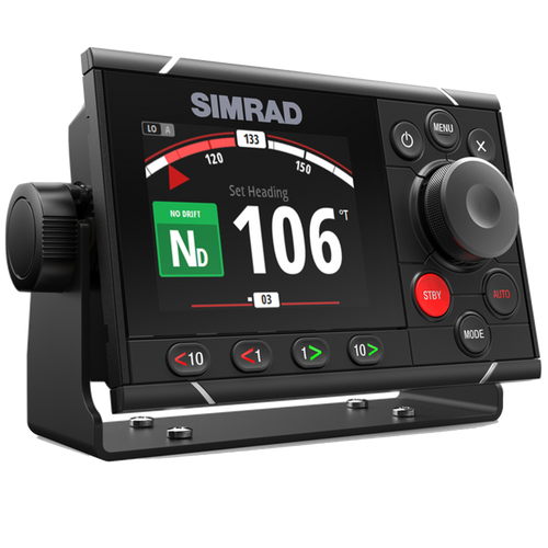 Simrad AP48 Rotary Autopilot Head, 4.1 in Color Display, NMEA 2000 - Apollo Lighting