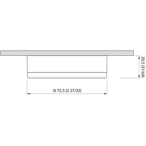 Quick Marine - BARBIE C DUAL Downlight - 2+2W, 10-30V, Stainless Steel, IP66, 0.09A