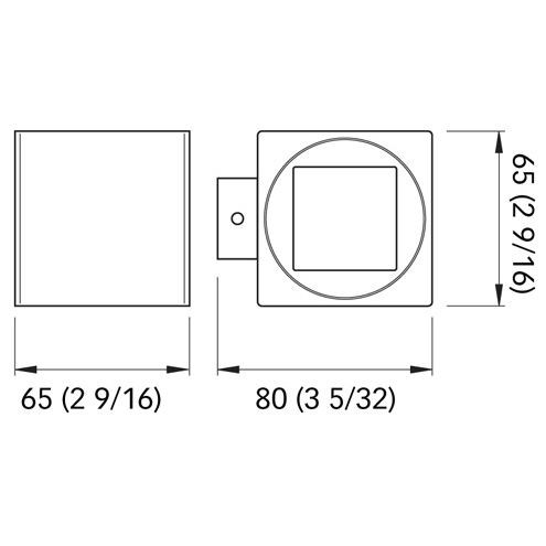 Quick Marine - QB FIXED Wall Light - 10-30V, 4W, 0.17A, IP40