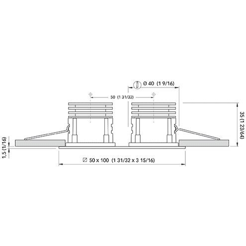 Quick Marine - ERICA 2 Downlight - 10-30V, 4W, 45°, IP65, 0.17A