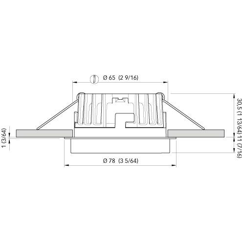Quick Marine - JAZZ H10 LED Downlight - Warm White, 4W, 10-30V, 45°, Stainless Steel (FASP6812X200A00)