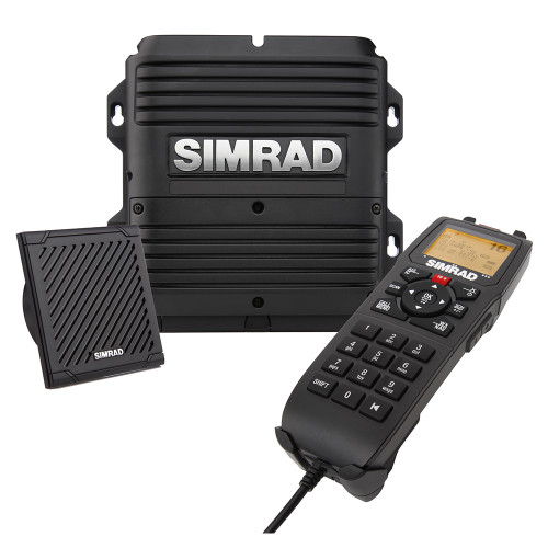 Simrad RS90S Black Box VHF Radio, Dual-Channel AIS Receiver, 30W Hailer, NMEA 2000