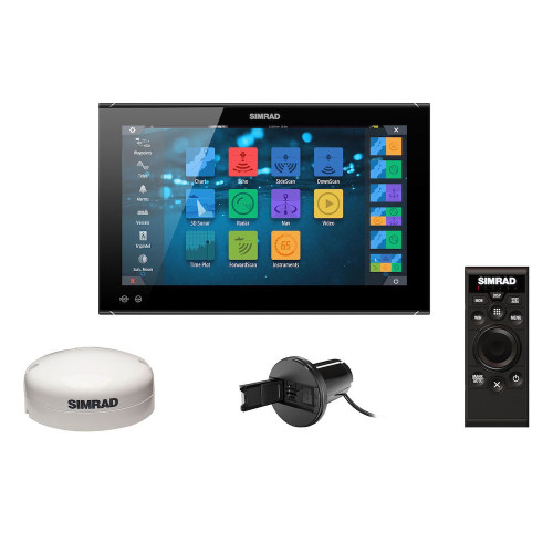 Simrad NSO evo3S Multifunction Display, Touchscreen, Full HD 1920x1080, 10-32V, IPX6 Front, NMEA 2000, 3-Port Ethernet, Wi-Fi, J1939, HDMI In/Out