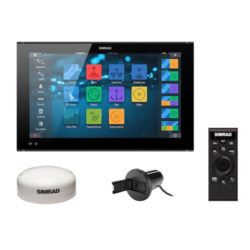 Simrad NSO evo3S Multifunction Display, Touchscreen, Full HD 1920x1080, 10-32V, IPX6 Front, NMEA 2000, 3-Port Ethernet, Wi-Fi, J1939, HDMI In/Out