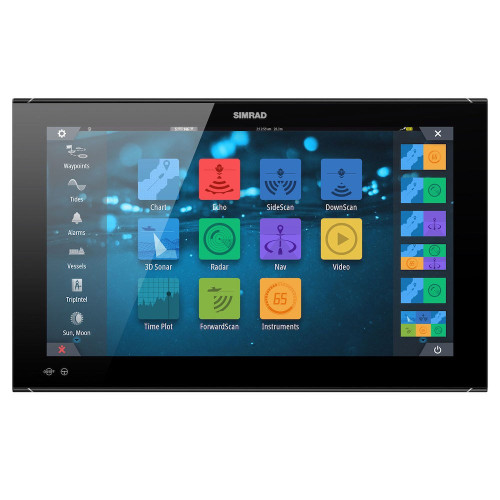 Simrad NSO evo3S Multifunction Display, Touchscreen, Full HD 1920x1080, 10-32V, IPX6 Front, NMEA 2000, 3-Port Ethernet, Wi-Fi, J1939, HDMI In/Out