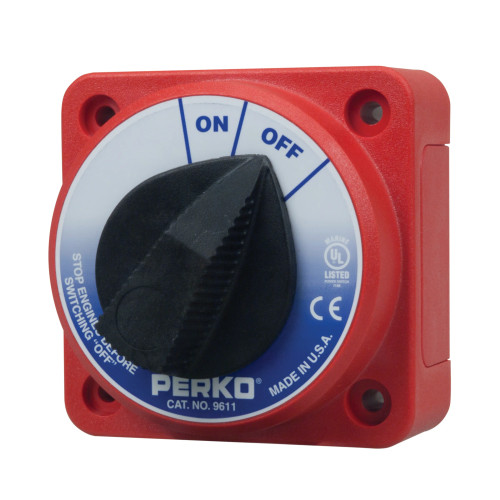 Perko 9611 Main Battery Disconnect Switch, 6-32V, 315A Continuous, Ignition Protected - Apollo Lighting