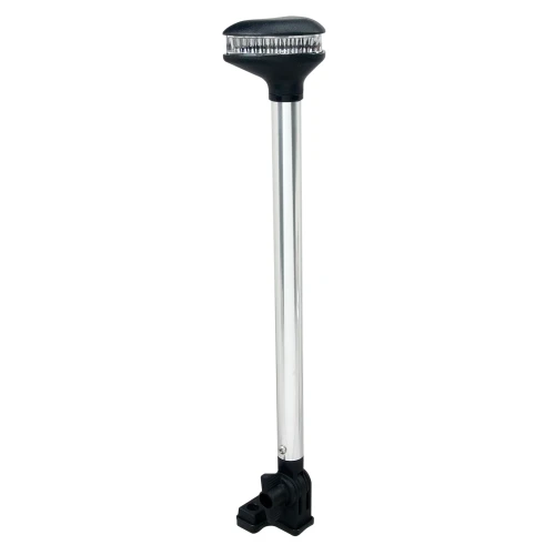 Perko Stealth Series LED Fold Down White All-Round Light, For Vessels Under 20m, 12V, 1.5W, 2nm