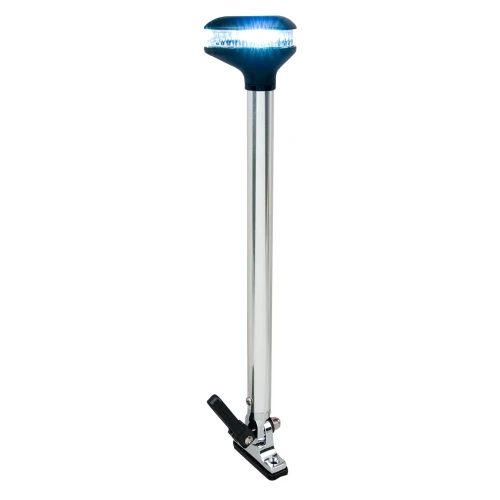 Perko Stealth Series LED Fold Down White All-Round Light, For Vessels Under 20m, 12V, 1.5W, 2nm