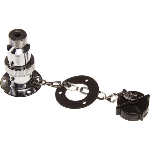 Hella Marine 4-Pole Plug & Socket, Water-Resistant, Chrome-Plated Brass, Socket Cap, For 6.5mm Cable